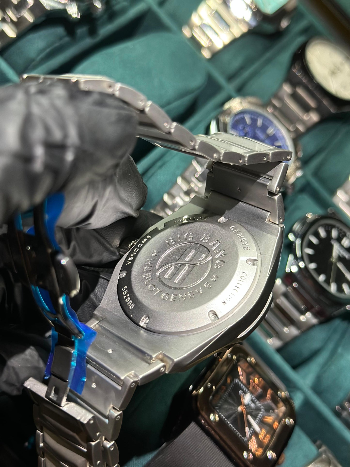 Hublot Cut Skeleton Black Dial