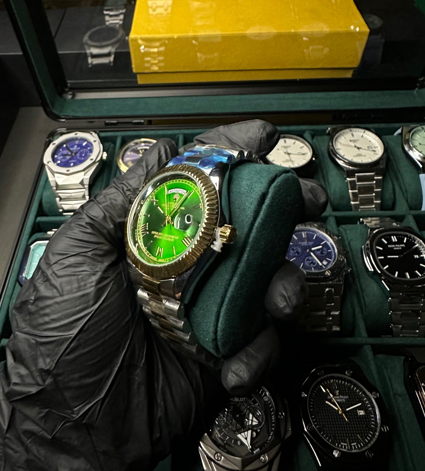 Rolex Day-Date Green Dail