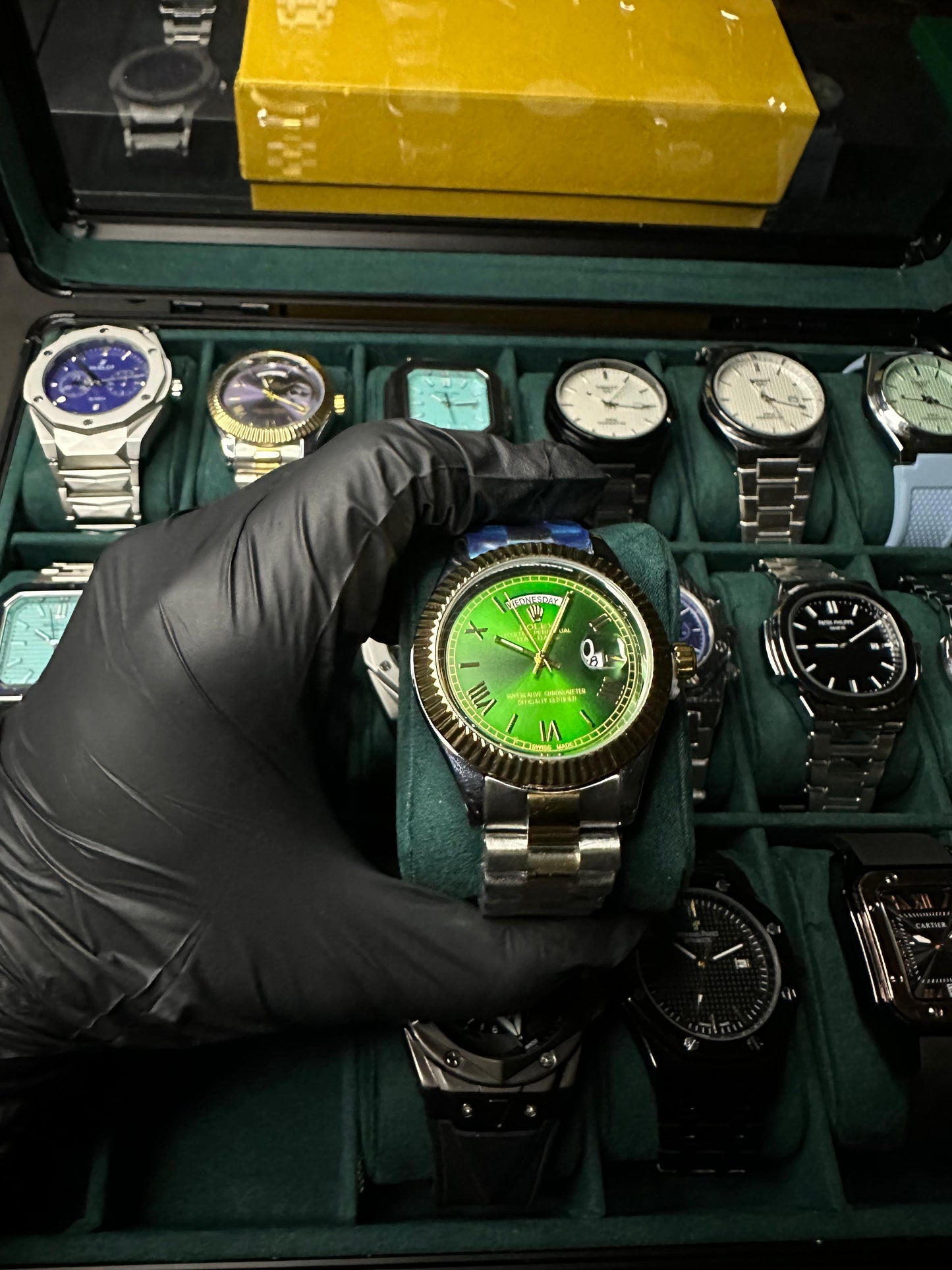 Rolex Day-Date Green Dail