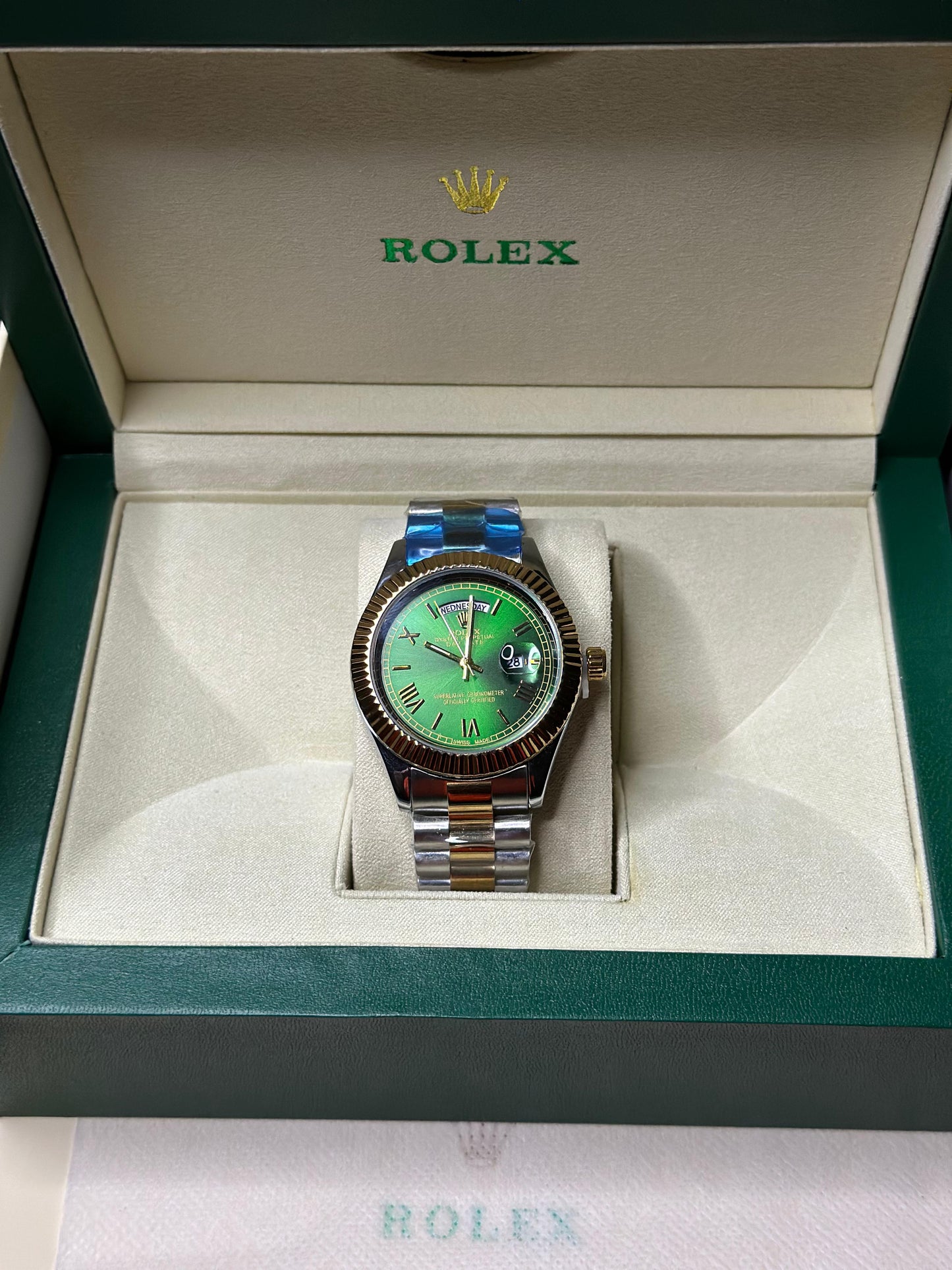Rolex Day-Date Green Dail