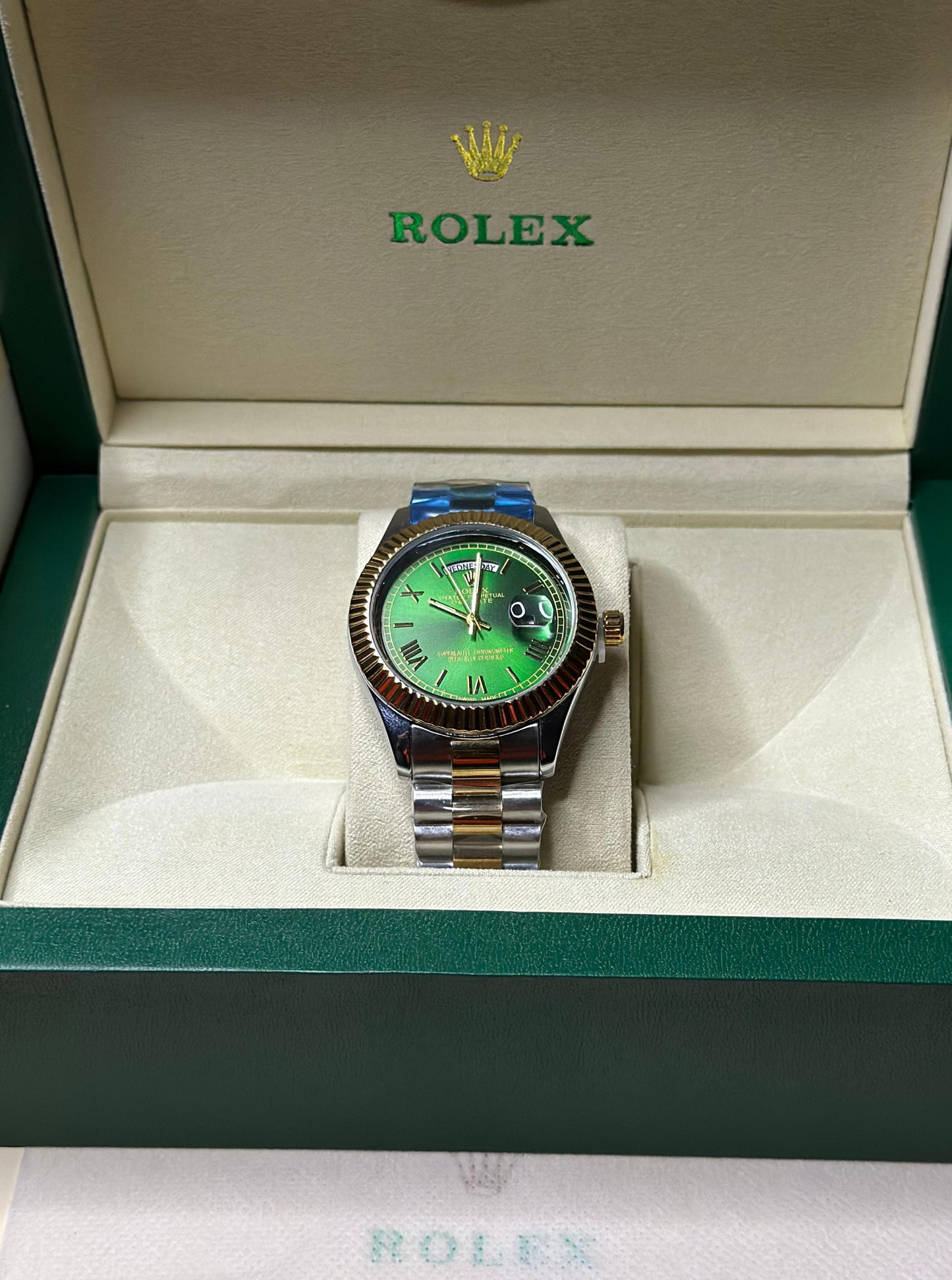 Rolex Day-Date Green Dail